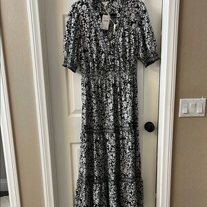 Max Studio Floral Black and White Maxi Dress brand new with tags. dress